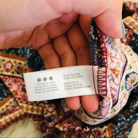 Three Dots Ladies' Printed Pant - Size XL - Picture 9 of 9